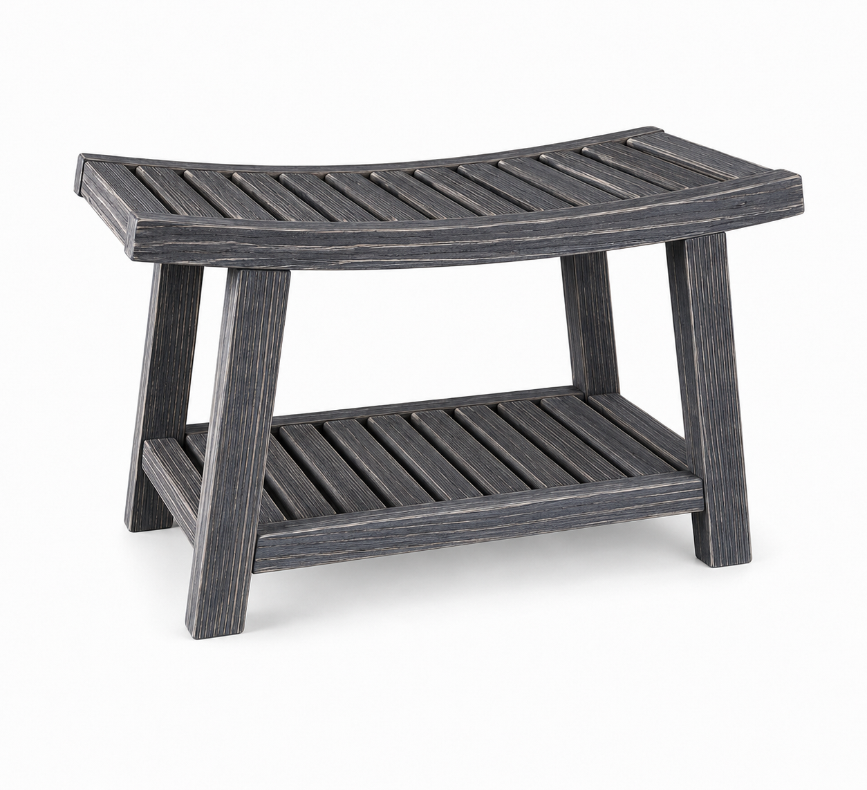 Beige entryway bench